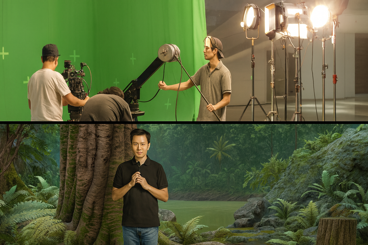 スタジオQのグリーンバック撮影と高精度クロマキー合成で生まれる新しい映像表現