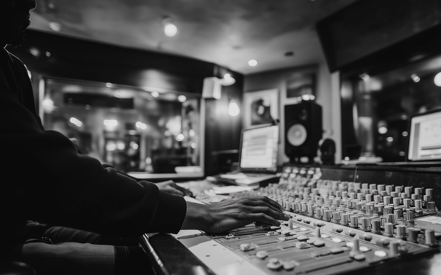 スタジオQの音響設備と防音スタジオのイメージ